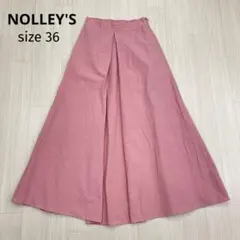 ◆ NOLLEY'S ノーリーズ タック フレア ロング スカート 36