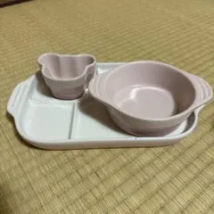 Le Creuset ベビー用食器セット ピンクのサムネイル