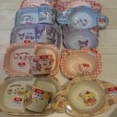 サンリオ ダイソー 食器 メラミン サンリオ のんびりタイム 食器コンプ