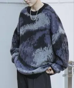 Confirm モヘアライク ルーズシルエット グラデーションニット