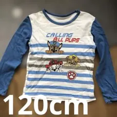 長袖カットソー 120cm ストライプ