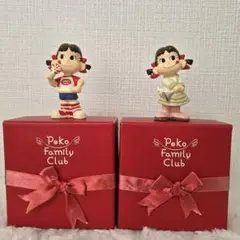 Peko Family Club ペコちゃん フィギュア 2体セット（陶器製）