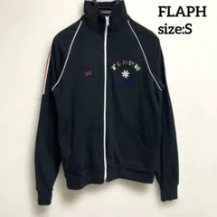 FLAPH フラフ メンズ ジップアップジャケット ジャージ ブラック S