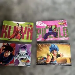 ドラゴンボールカードスクラッチカード非売品3枚シール1枚