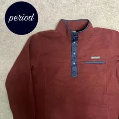 P743 Columbia スナップT　フリースプルオーバー　アウトドア　古着