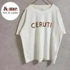 リエディ　半袖Tシャツ　カットソー　クルーネック　ロゴプリント　L 大きいサイズのサムネイル
