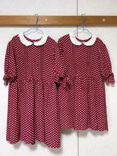 BABY PINK HOUSE 赤い水玉 ドレス( 120cm 110cm)のサムネイル