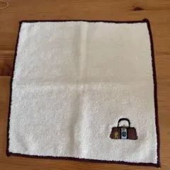 未使用に近い！ロベルタ/ハンドバッグ刺繍タオルハンカチ