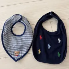 ラルフローレン ミキハウス スタイ・よだれかけ 2枚セット