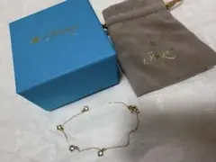 ☆ハリックァ☆ 天然アレキサンドライト K18 ブレスレット14cm+1.6cm