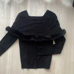 GRL ファーケープニット