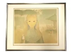 ジャック ボワイエ「少女」額装●油彩 サイン ギャラリーシール フランス画家● ジャック ボワイエ「少女」額装○油彩 サイン ギャラリーシール