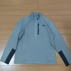 THE NORTH FACE グレー ハーフジップ トレーナー