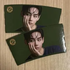 Compose coffee BTS V カップホルダー　新柄2枚