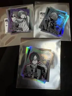 桃源暗鬼 オーロラ ホログラム シール 桃華 月詠 桃角 桜介 桃尾 旋律