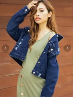 再値下げ★RESEXXYクラッシュデニムGジャン