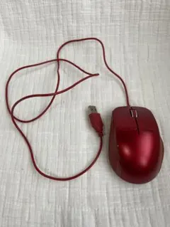 【全動作良好】ELECOM 有線マウス レッド M-BL27UBS
