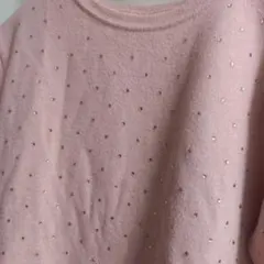 ZARA　ラインストーン付きカットソー