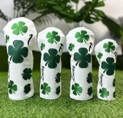 ゴルフ ヘッドカバーセット Lucky クローバー