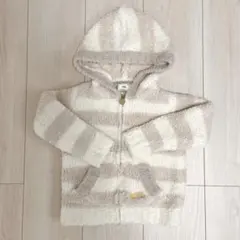 ジェラートピケ XXS 90cm 100cm くすみピンク ボーダー パーカー