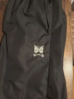 未使用品/L ニードルズ ヌビアン パーカー 蝶刺繍　サイドライン　ダイタイ　黒 nubian HARF ZIP TRACK JKT - POLY TIE DYE パーカー（2023/08