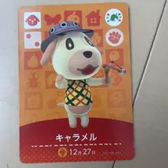 amiiboカード どうぶつの森 フェスティバル キャラメル WiiU