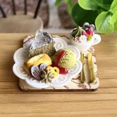 どんぐりアート エコクラフトミニチュア❁きのこの森小さなパン屋さん 