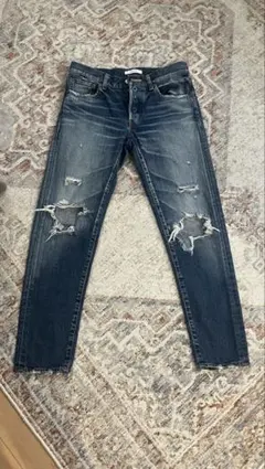 MOUSSY ダメージデニム ダークブルー