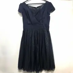 Queen Claret 結婚式 パーティードレス レース ネイビー M 二次会のサムネイル