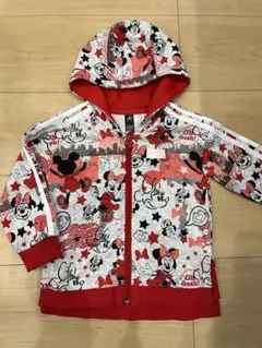 アディダス ディズニー コラボ ミニー パーカー フード 80センチ