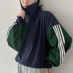 FRIFUL コントラストカラージ ップカジュアルルーズ 長袖ジャケット