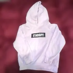 SNOOPY フード付きパーカー 薄い紫