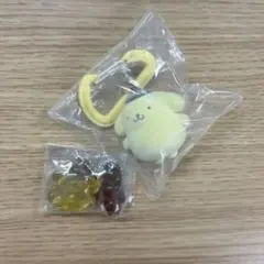 ポムポムプリン2点セット【なかよしドロップチャーム　カラビナマスコットチャーム】