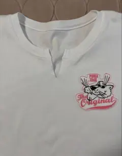 プーマ　PUMA 1948 ホワイト Tシャツ レディース　Mサイズ　ワッペンのサムネイル