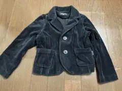 COMME CA ISM 黒コーデュロイジャケット 100