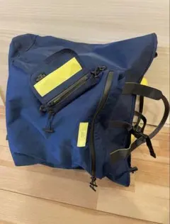 LOEWE 青 ナイロン レザー リュック - メルカリ
