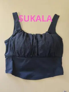 値下げ！SUKALA　フラワーレースブラトップ黒　Sサイズ　スカーラLAVAラバ