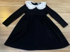 SHOO-LA-RUE 女児　長袖ワンピース　黒　130㎝