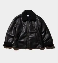 Camphor wood カットオフフェイクムートンジャケット ブラック 完売品