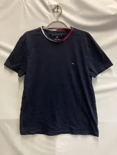 TOMMY HILFIGER オーガニックコットンTシャツLネイビー