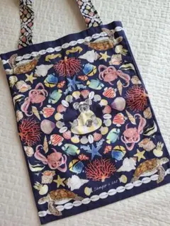 《A4サイズ対応/軽量/綿》sampo×ear コアラ柄コットントートバッグ