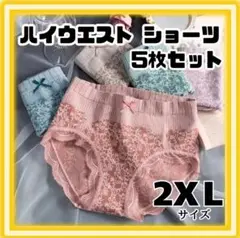 【2XL/他サイズ有☆】レディースショーツ　５色セット