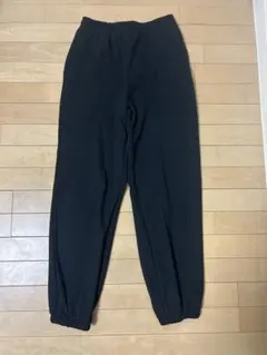 ブラック ジョガーパンツ 100%コットン