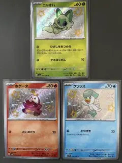 ポケモンセンターSV 早期購入特典 ホゲータ ニャオハ クワッス 3枚