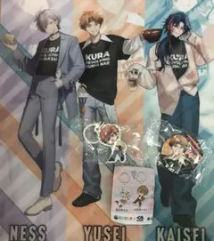 にじさんじ くら寿司 北見遊征 めじるしチャーム 缶バッジ クリアファイル