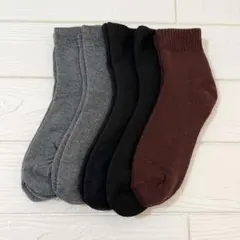 靴下　秋冬用　厚手　冷え性　暖かい　防寒　5足組　吸汗　フリーサイズ　男女兼用