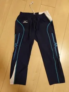 Mizuno 陸上 タイツ ネイビー サイズO MCライン ロゴ割れ