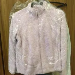 薄紫色ボアコート