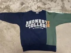 GU×スタジオセブン HONEST COLLEGE パッチワークトレーナー