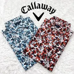 【大特価】極美品✨キャロウェイゴルフ ポロシャツ 2枚セット 花柄 総柄 L